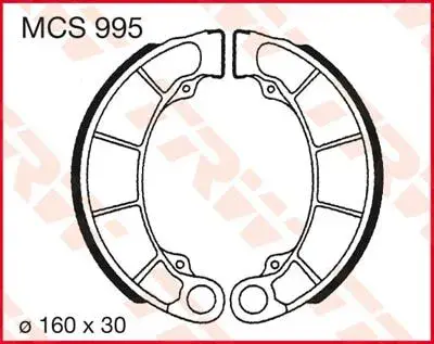 Bremsbacken hinten TRW Brake Shoes Standard