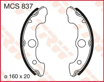 TRW Brake Shoes Standard 전면 브레이크 패드