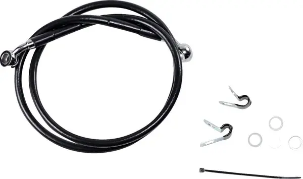 Bremsleitungssatz aus schwarz beschichtetem Edelstahl von Drag Specialties