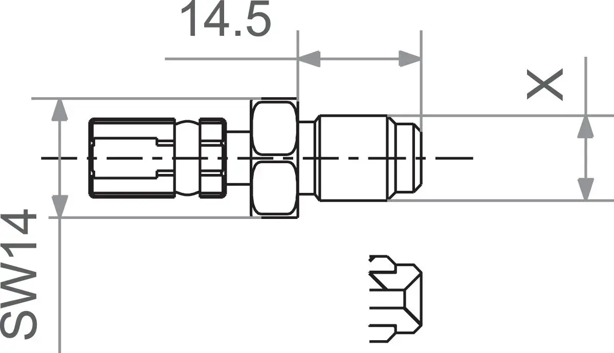 Otočné spojení s vnějším závitem TRW M10X1.0