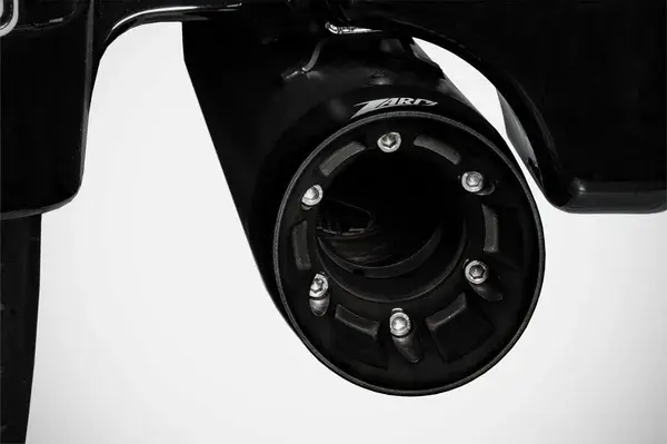 ZARD Slash-Cut 4,33 tums Slip-Ons ljuddämpare för HD-TOURING E5 — vy 2