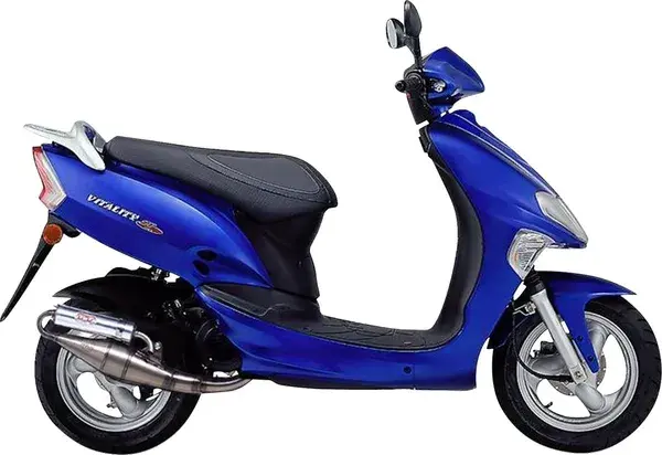 LeoVince TT Schalldämpfer poliert für Kymco 50 Agility, Bet & Win, Super 9, Top Boy - Sym 50 Jet 2T (Ref 4048) — Ansicht 5