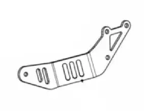 Support de silencieux Akrapovic