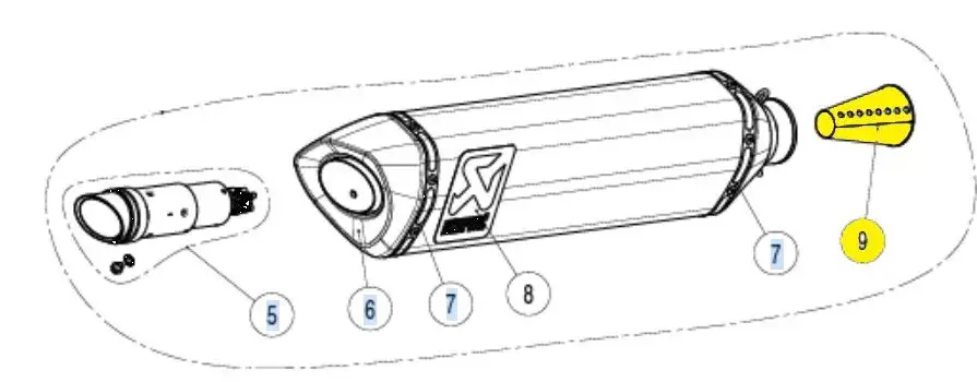 ইনসার্ট Akrapovic