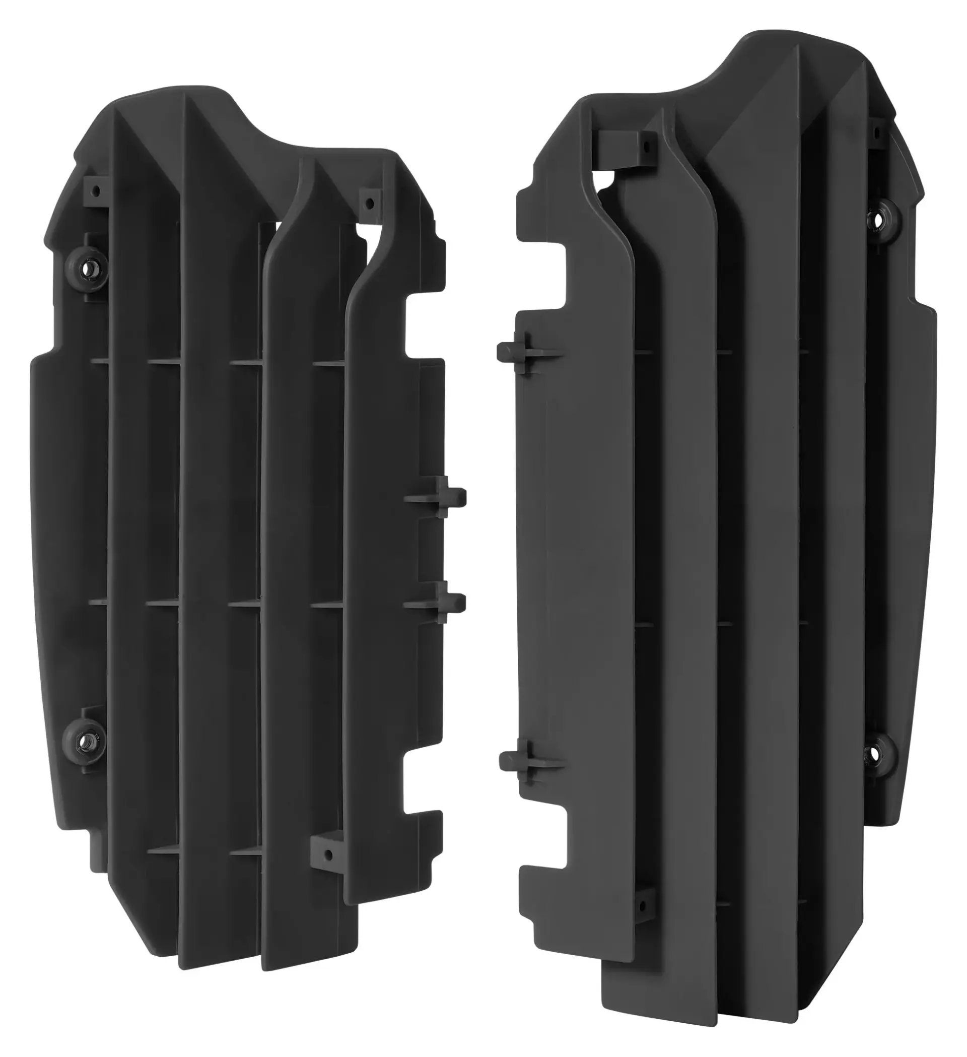 Kit Pelindung Radiator Hitam Polisport — tampak ke-2