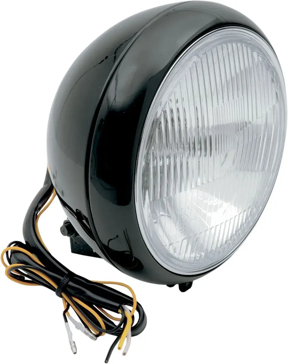 Farol dianteiro 7 polegadas DRAG SPECIALTIES Headlight SMTH BLK