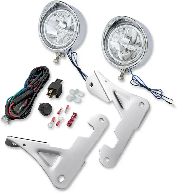 Kit feux de route LED 3,5" Show Chrome