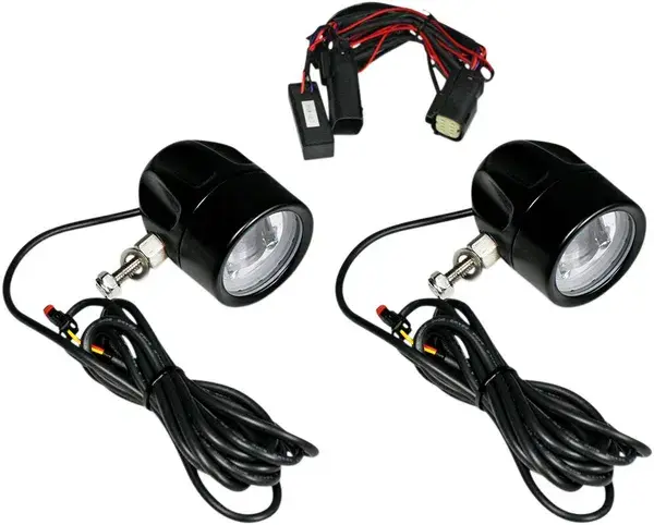 Feux additionnels Light Fog SS6 noirs Custom Dynamics