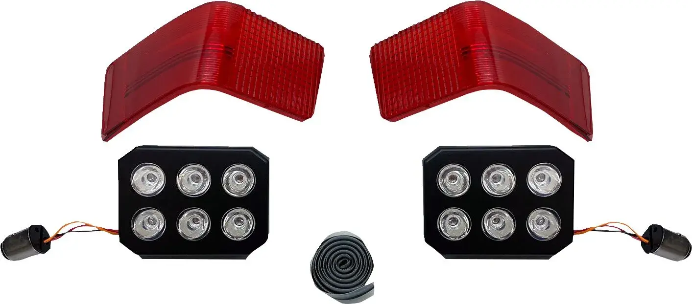 Feux LED CUSTOM DYNAMICS lentille rouge
