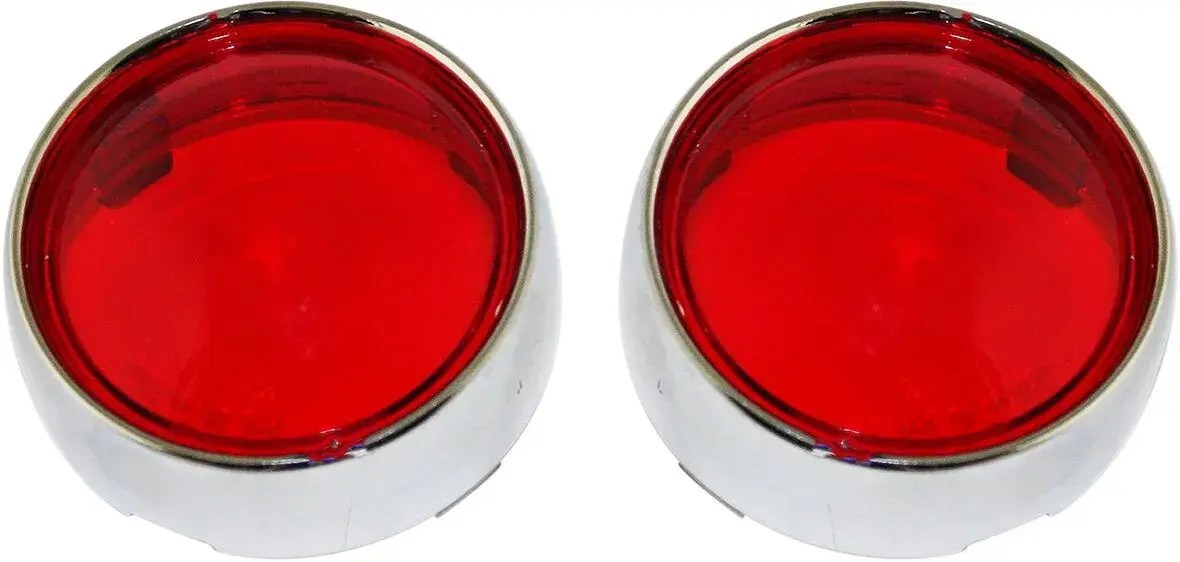 Far Lens Red Bullet Chrome Custom Dynamics — Becuri și iluminat