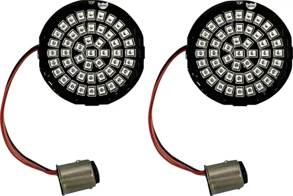 제네시스® 4 링 레드 LED 턴 시그널 인서트 CUSTOM DYNAMICS — 3번째 뷰