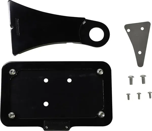Supporto targa con illuminazione 4-13XL nero ACCUTRONIX