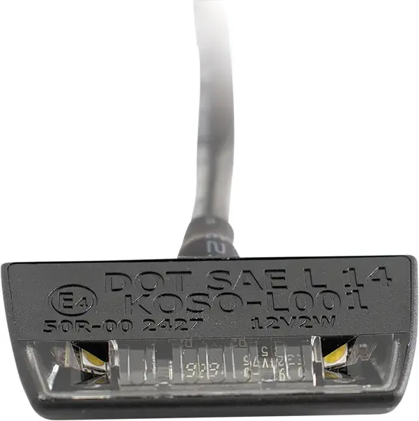 Éclairage de plaque immatriculation Koso Blade à LEDs — vue 3