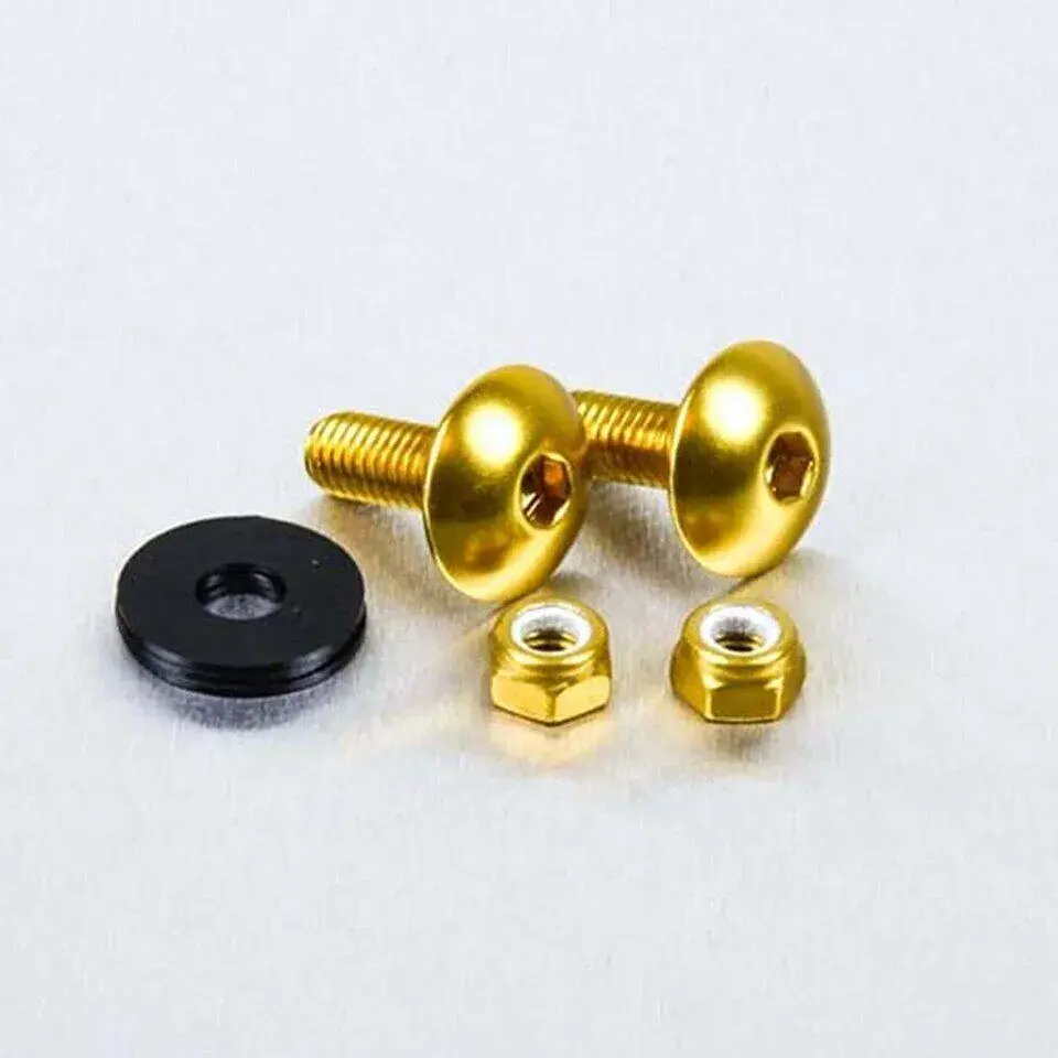 PRO BOLT M6X16 arany színű rendszámtábla csavarkészlet