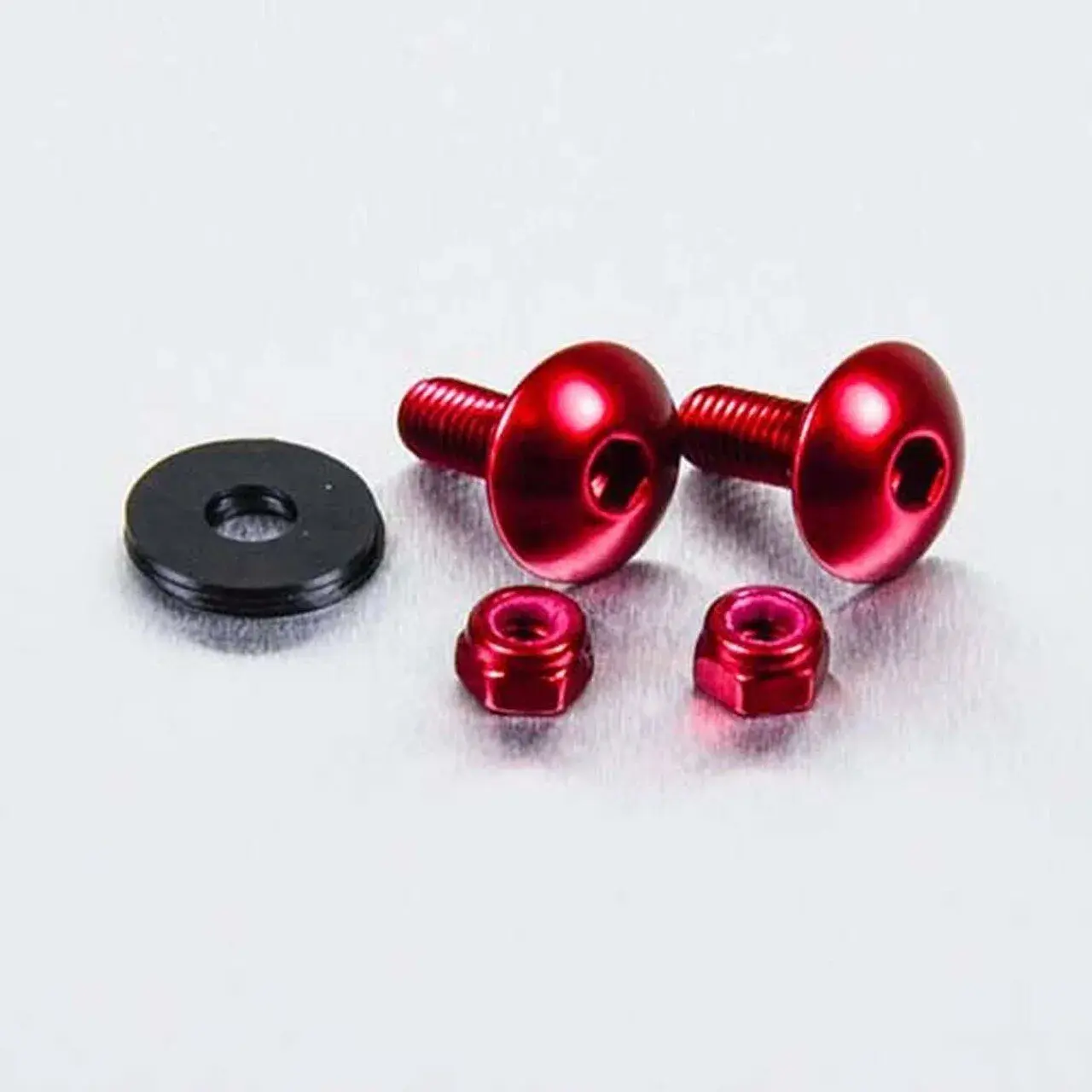 PRO BOLT ナンバープレートビスキット M6X16 レッド