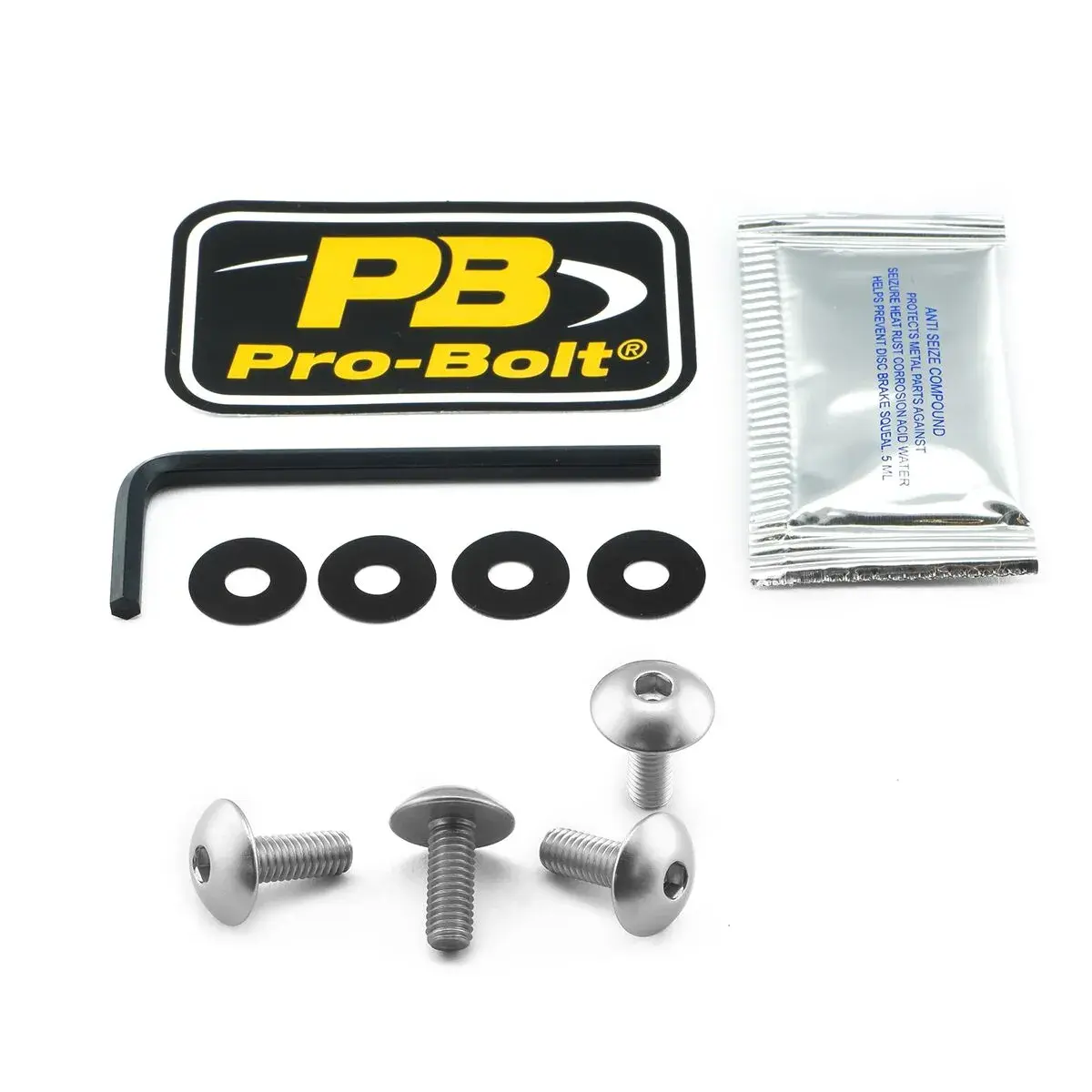 Kennzeichen-Schraubensatz M6x16 PRO BOLT