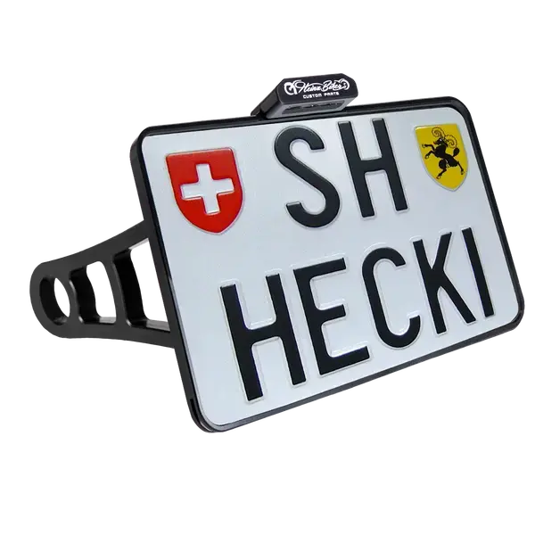 Supports latéraux de plaque d'immatriculation Heinz Bikes avec axe de 3/4"