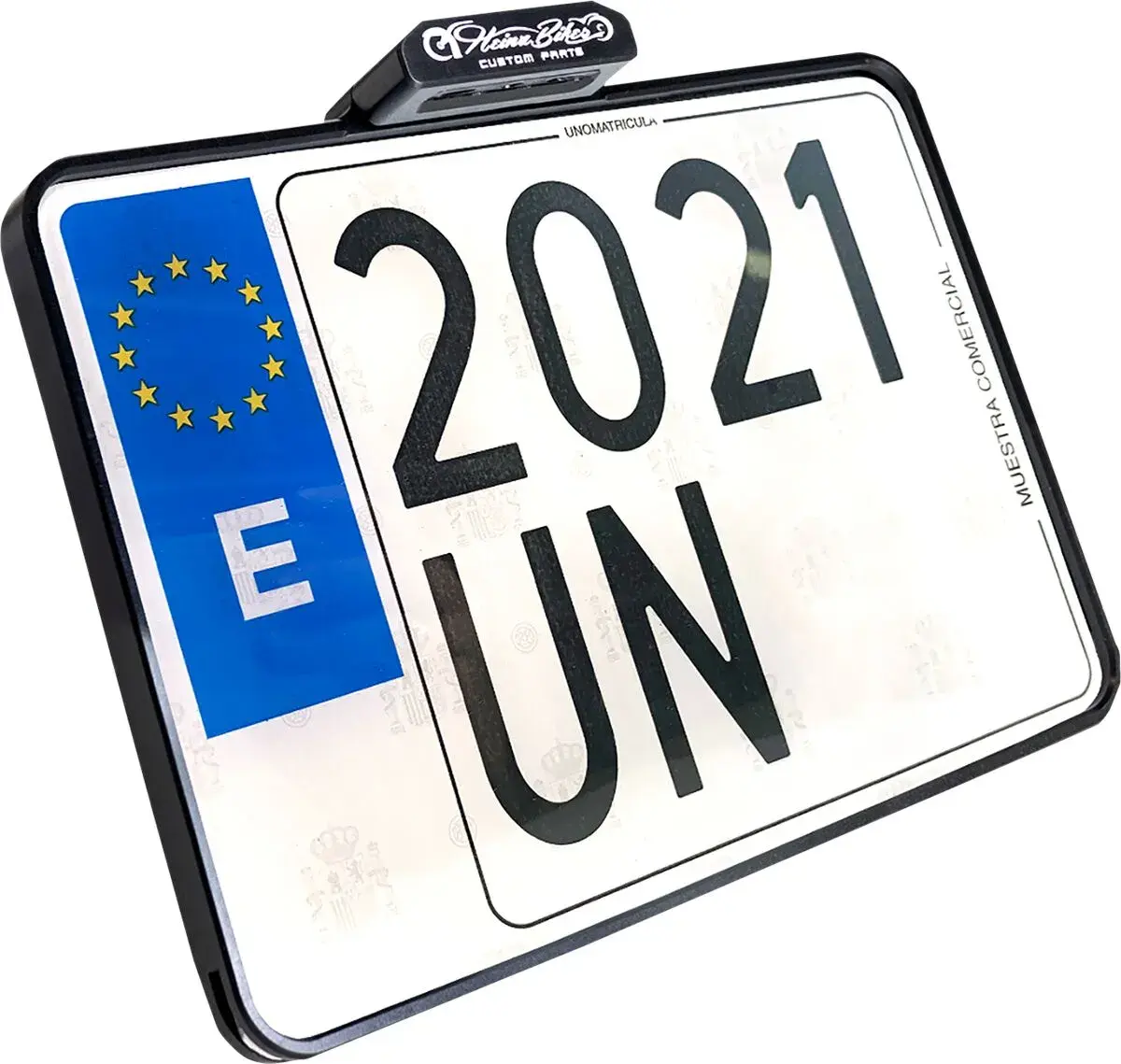 Plaque d'immatriculation avec feu arrière HEINZ BIKES