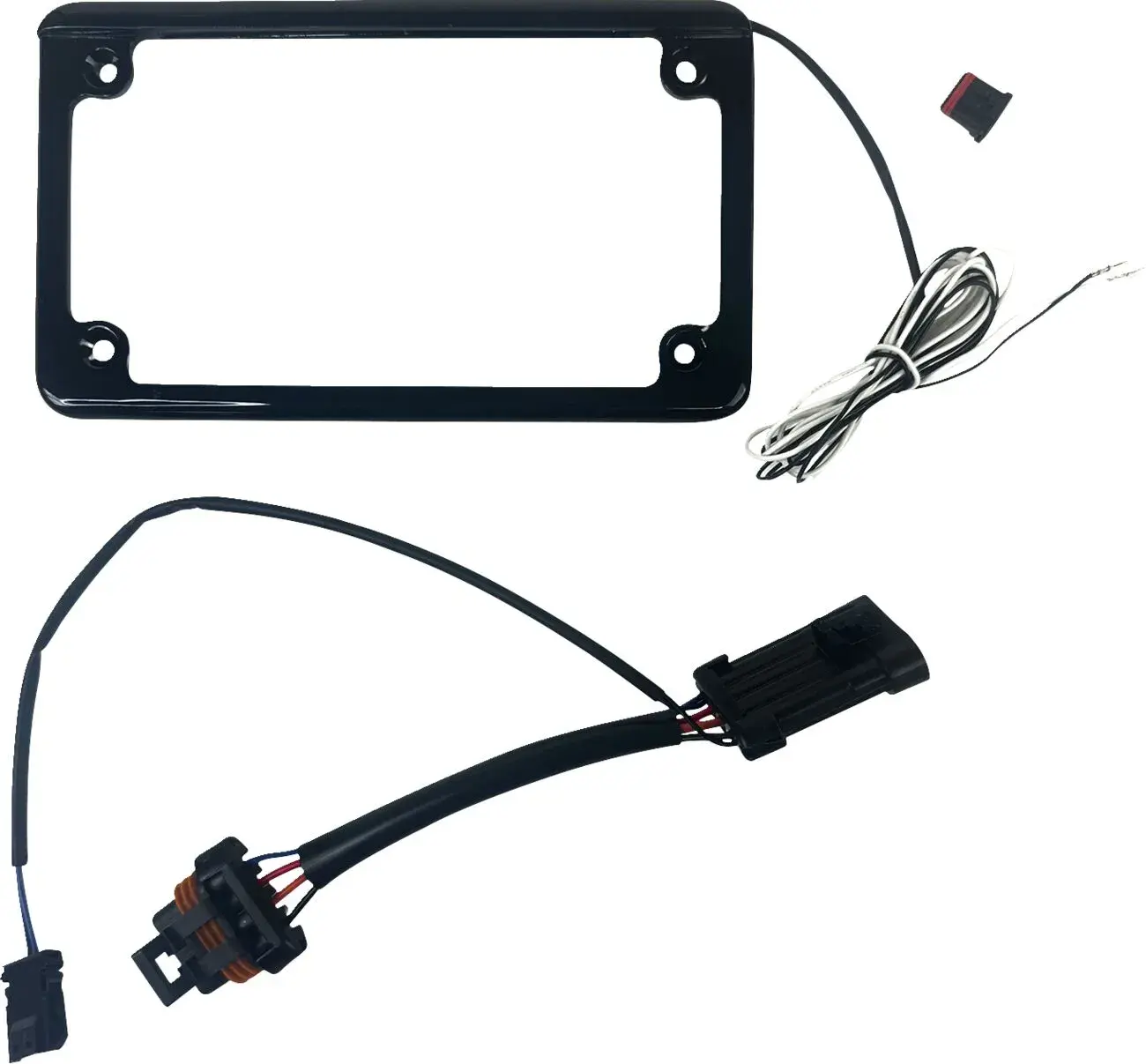 Cadre de plaque d'immatriculation avec éclairage Custom Dynamics — Feux