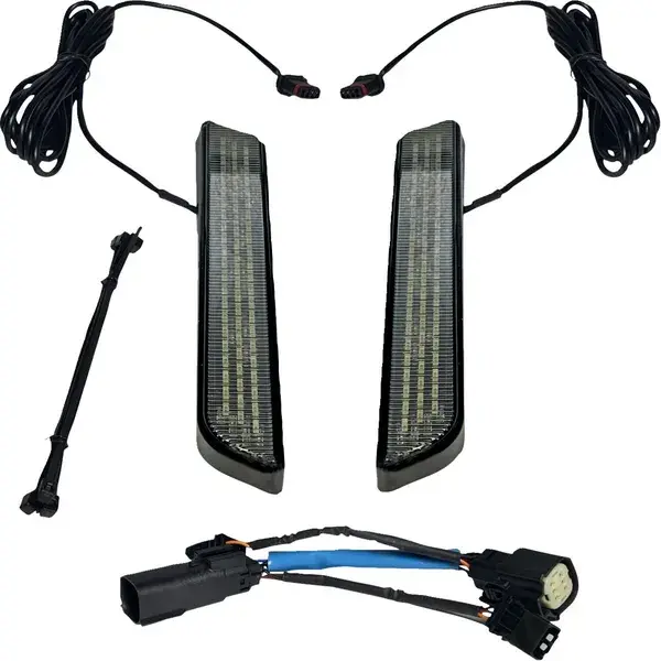 Lumière LED de fourche SMK BLK CUSTOM DYNAMICS