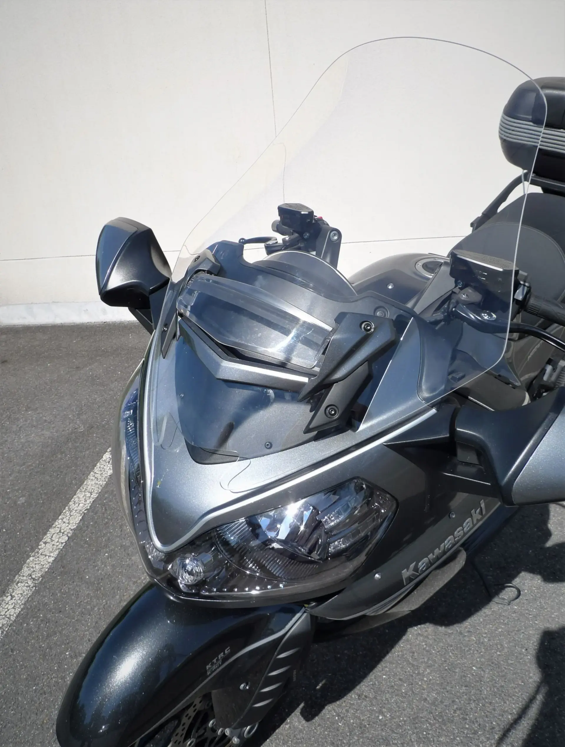 حاجب رياح Bullster من نوع Bubble لـ Kawasaki