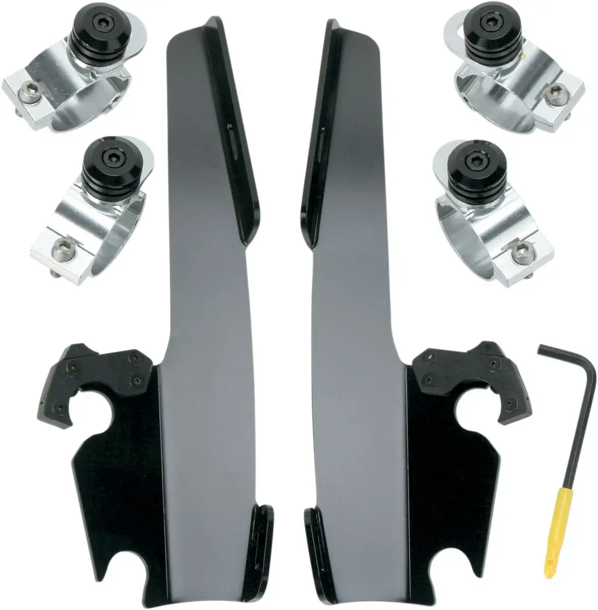 Komplettes Montagekit für Trigger-Lock Windschutz Fats/Slim Memphis Shades
