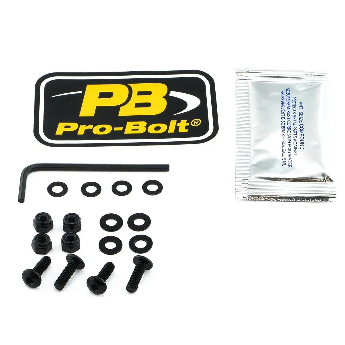 PRO BOLT 블랙 볼트 프로 윈드스크린 고정 키트 — 차량 액세서리