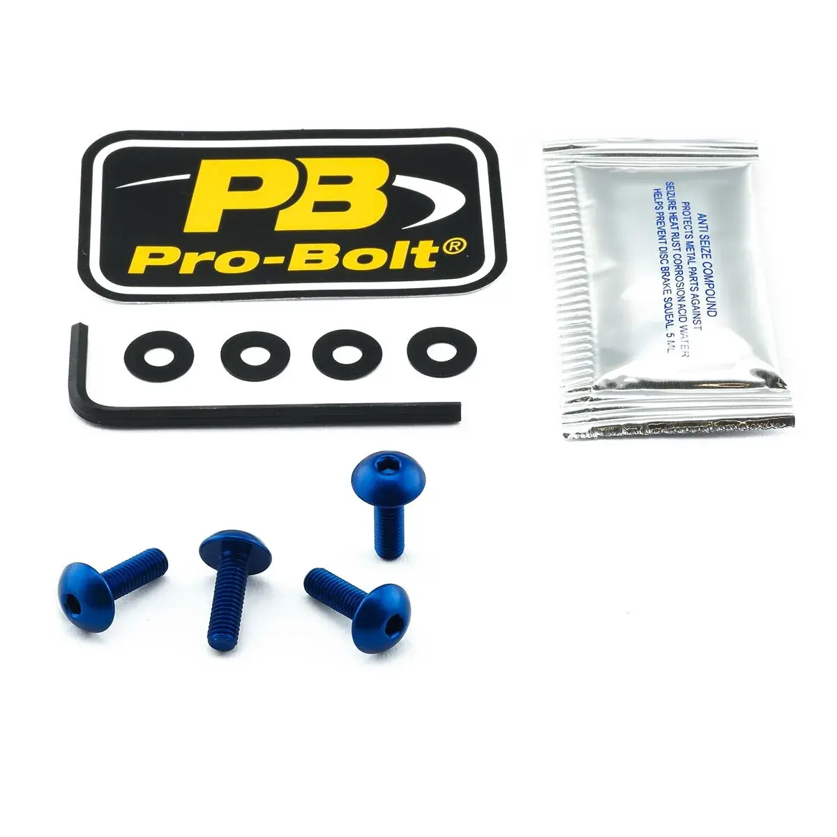 طقم براغي شاشة Bolt أزرق — PRO BOLT, إكسسوارات المركبة