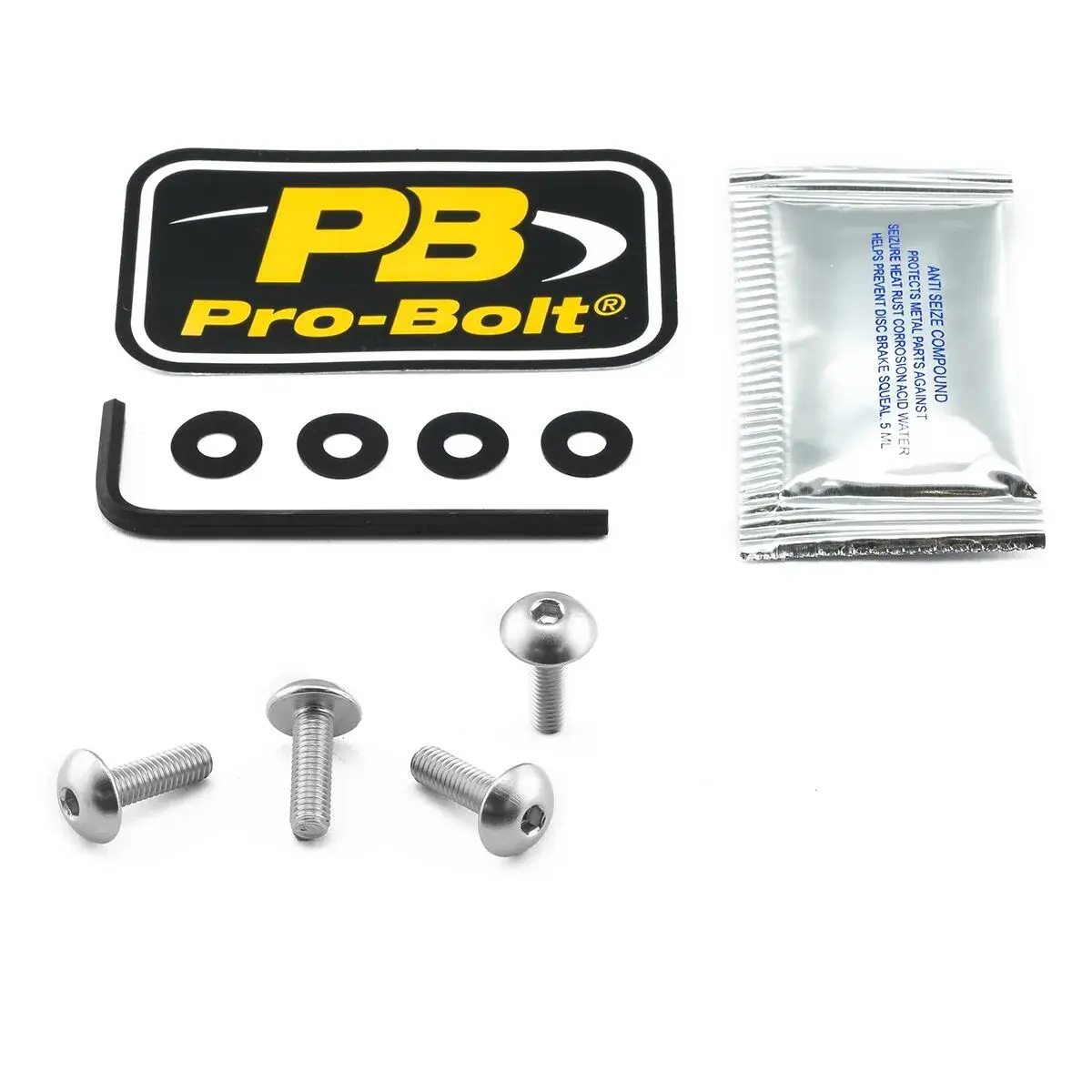 Kit de vis écran Bolt argenté PRO BOLT