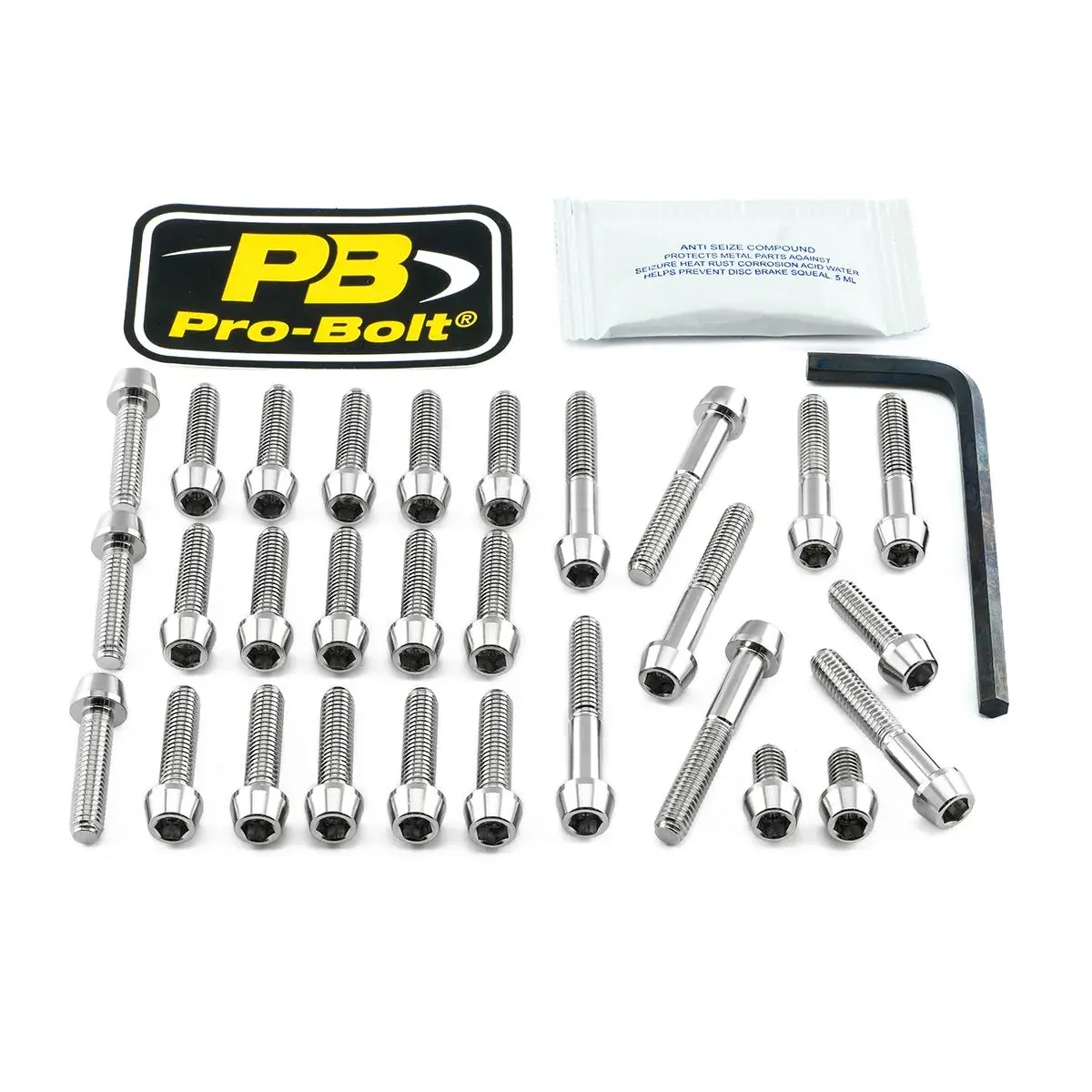 Kit de boulons pour moteur en acier inoxydable PRO BOLT Aprilia