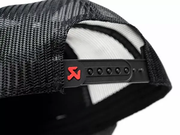 Baseballcap Akrapovic Trucker-Stil dunkelgrau schwarzes Mesh — Ansicht 2