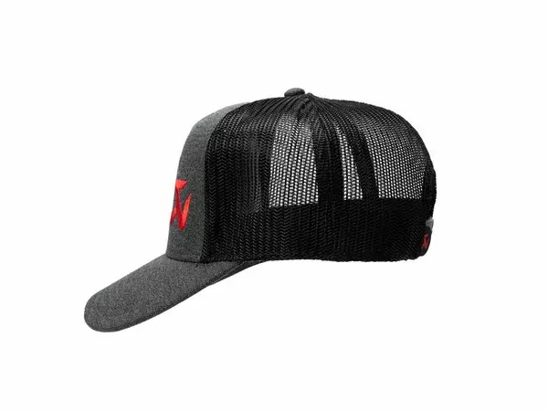 Baseballcap Akrapovic Trucker-Stil dunkelgrau schwarzes Mesh — Ansicht 4