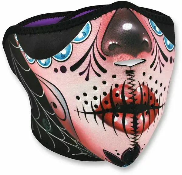 Masque demi-visage tête de mort ZAN HEADGEAR