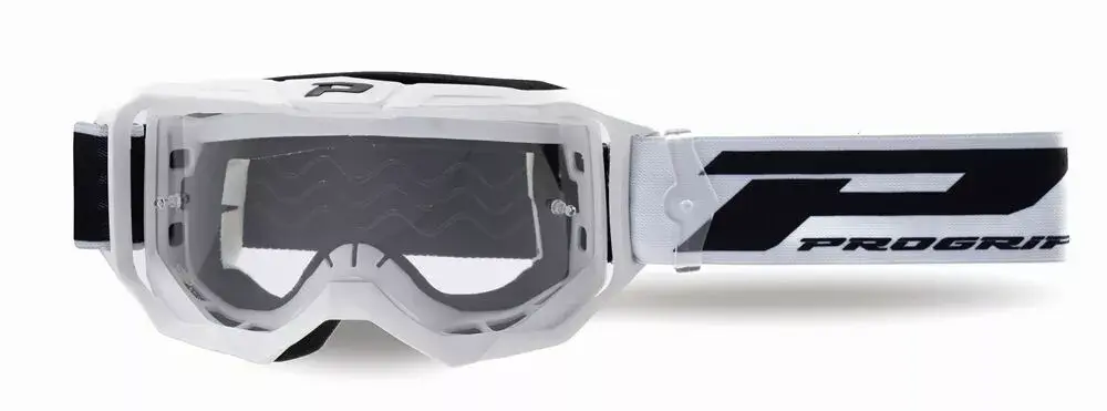 Cross-Schutzbrille Progrip 3300 TR vision go weiß matt transparente Scheibe kratzfest UV-Schutz beschlagfrei