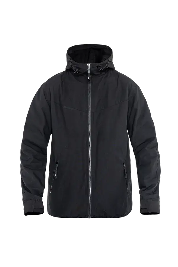 John Doe Jacket hood XTM 립스톱 블랙 오토바이 자켓