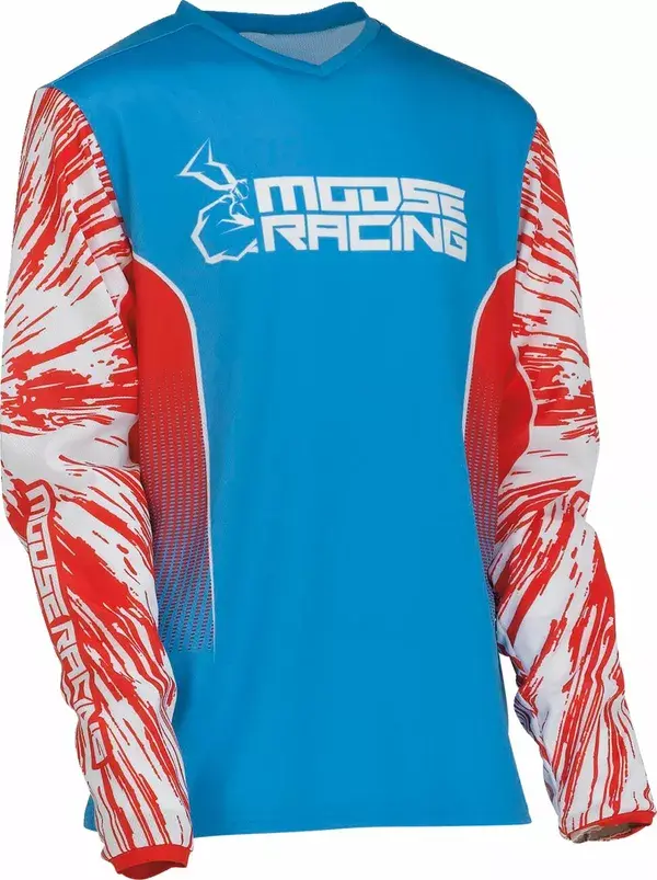 Jersey MOOSE OFFROAD Agrd rouge/blanc/bleu LG