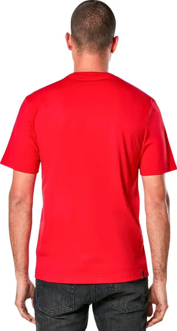 Kaos lengan pendek Alpinestars CSF Ageless 2.0 merah/putih — tampak ke-2