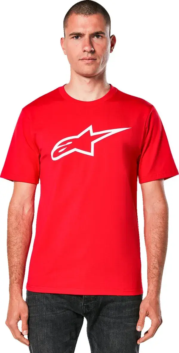 Kaos lengan pendek Alpinestars CSF Ageless 2.0 merah/putih — tampak ke-3