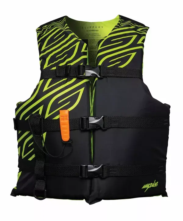 Gilet Slippery noir et lime universel