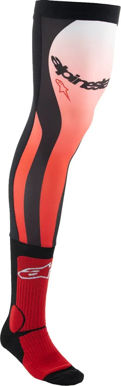 Knieschützer Alpinestars Sock Knee Brace rot/weiß LX