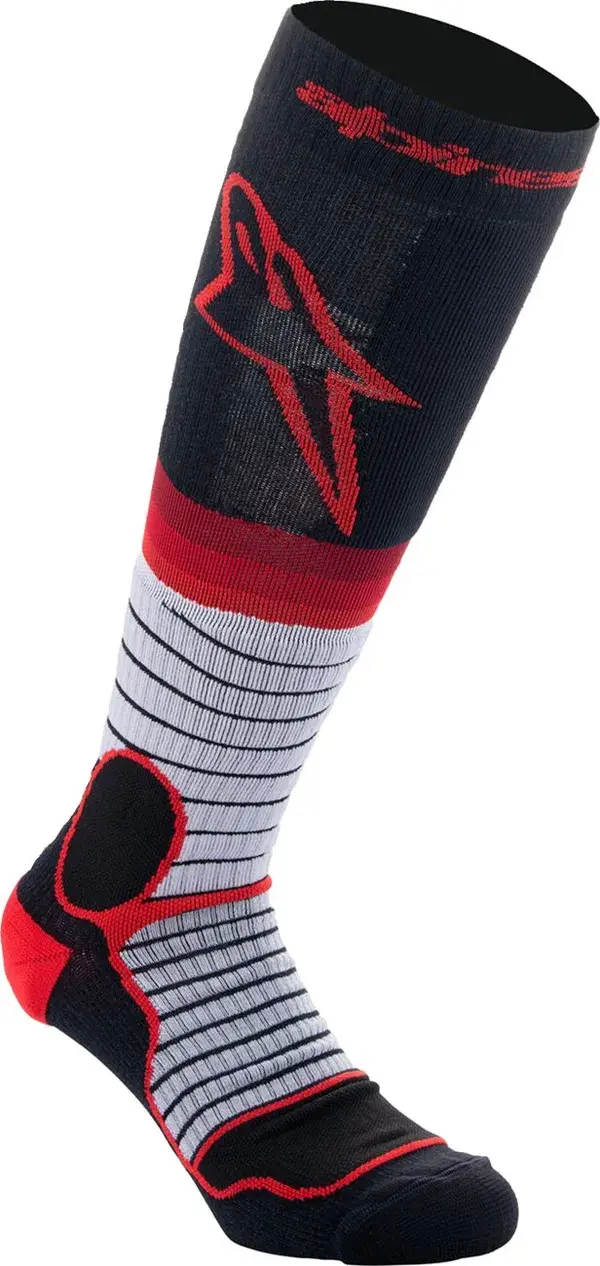 Chaussettes Alpinestars Sock MX Pro noir/gris/rouge M