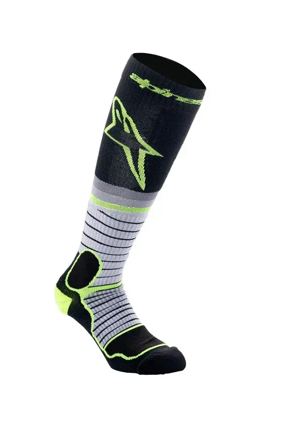 Alpinestars MX Pro 모토크로스 글러브 블랙/그레이/옐로우 S