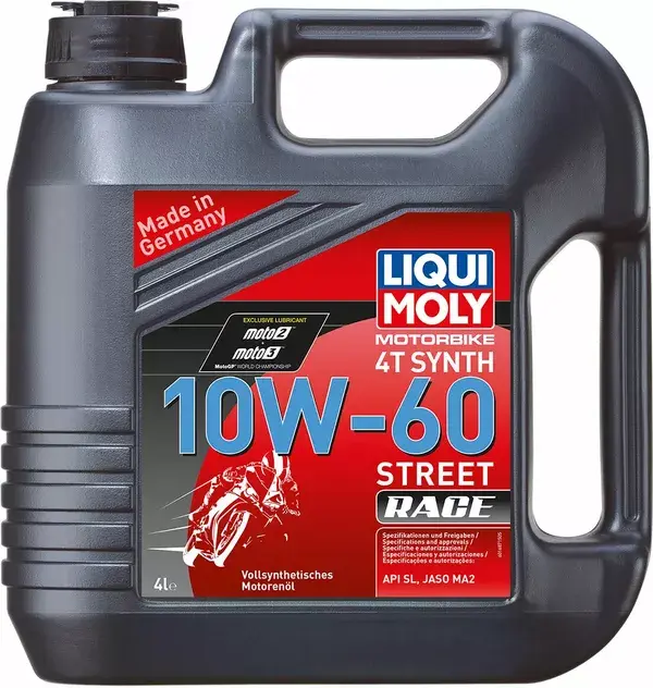Viertakt-Motoröl Liqui Moly Moto Street Race 4T 10W60 Synthese 4 l