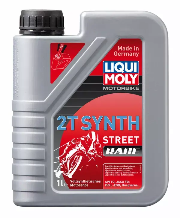 2-takts motorolje Liqui Moly Street Race 2T syntetisk 1 L — vinkel 2