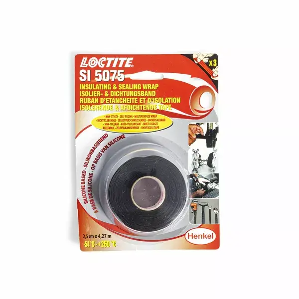 Loctite SI 5075 schwarz Dichtungs- und Isolierband (Rolle 25 mm x 4,27 m)