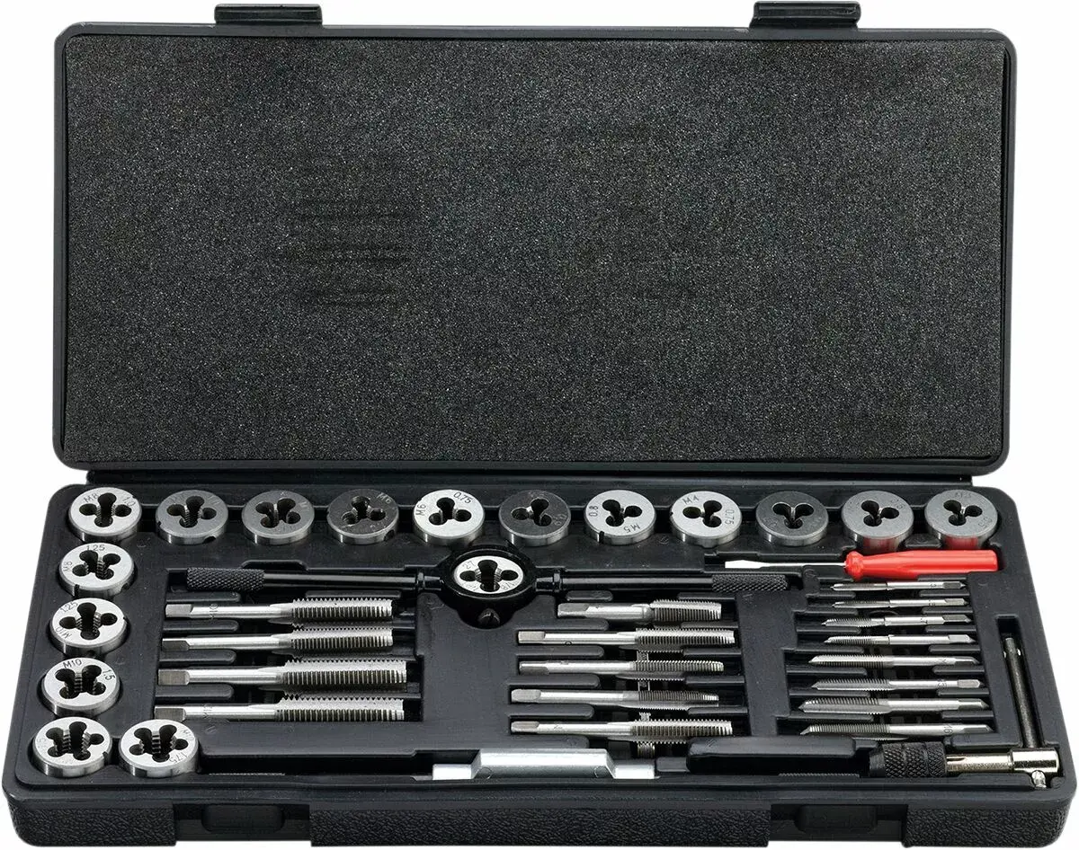 Metrisches Gewindebohrer- und Schneideisen-Set 40-teilig Moose Offroad Hard-Parts