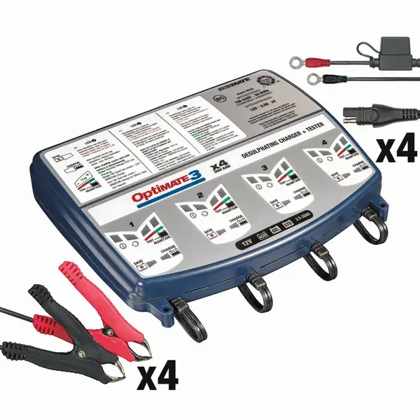 Optimate 3 X4 Bank 12V 0.8A TM 454 Pro — Ansicht 4