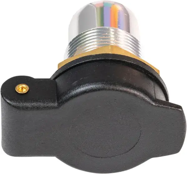 DIN Socket with Flip Cap O-18S TECMATE — view 4