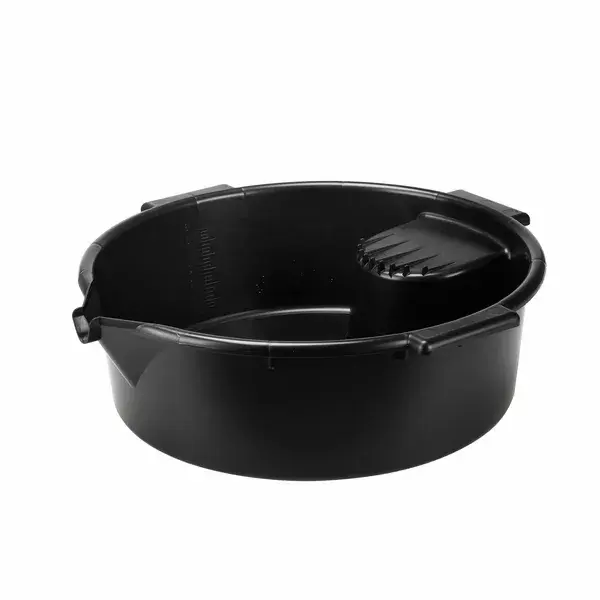 Pressol Multi-Purpose Polyethylene Graduated Drain Pan with Handles Black 6L