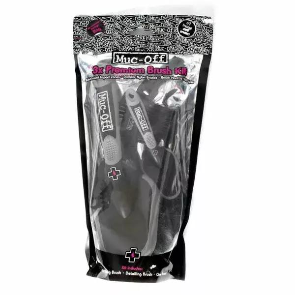 MUC-OFF Set aus 3 Premium-Bürsten
